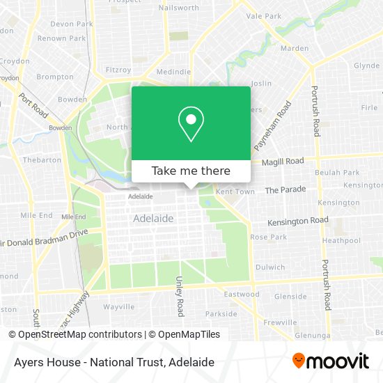 Ayers House - National Trust map