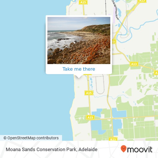 Moana Sands Conservation Park map