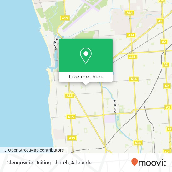 Mapa Glengowrie Uniting Church