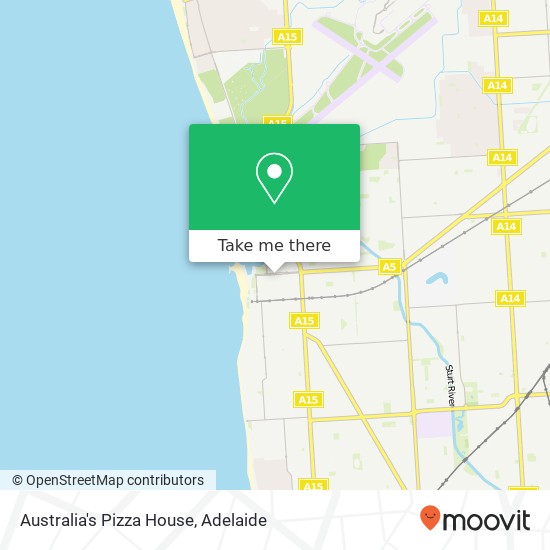 Australia's Pizza House map