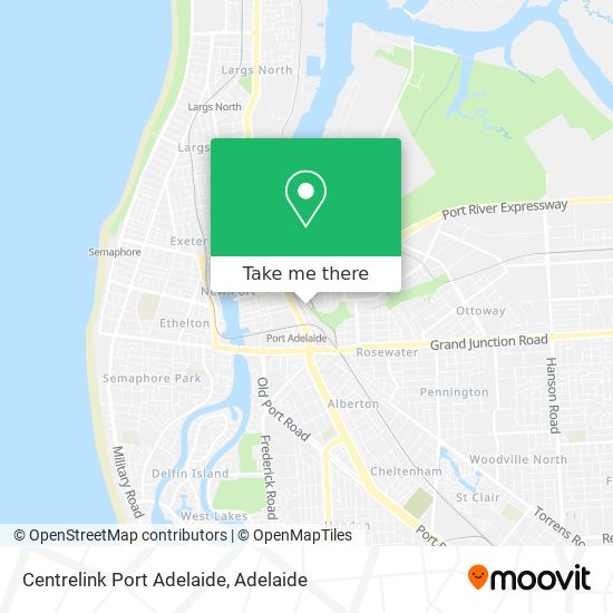 Mapa Centrelink Port Adelaide