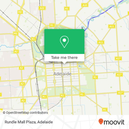 Rundle Mall Plaza map
