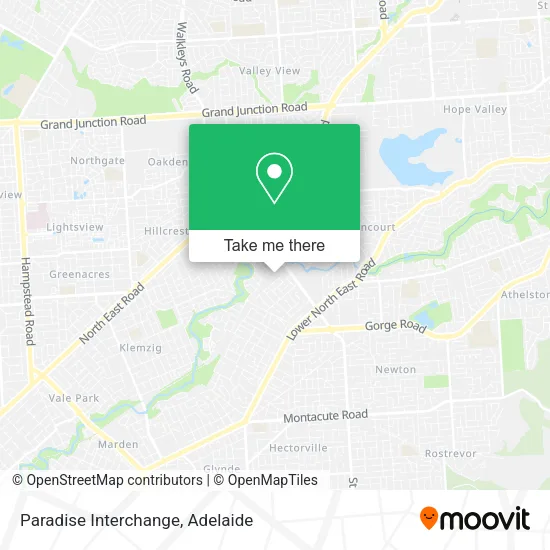 Paradise Interchange map