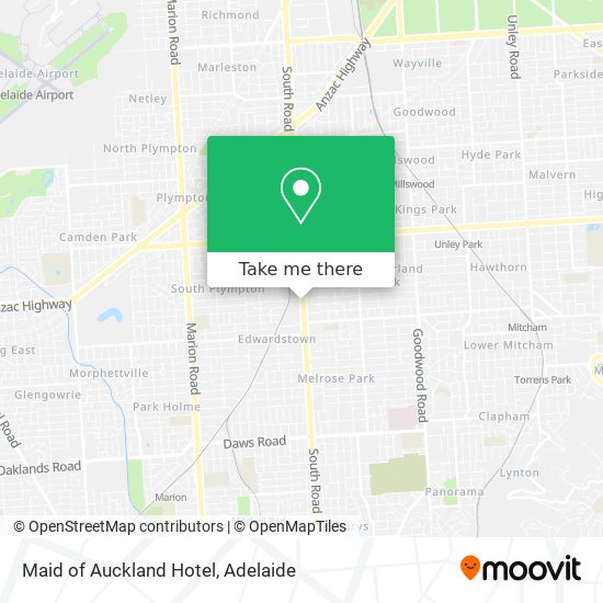 Maid of Auckland Hotel map