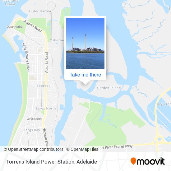 Torrens Island Power Station map