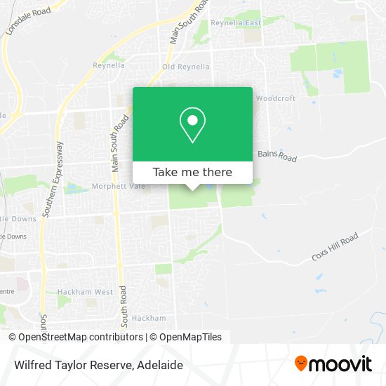 Wilfred Taylor Reserve map