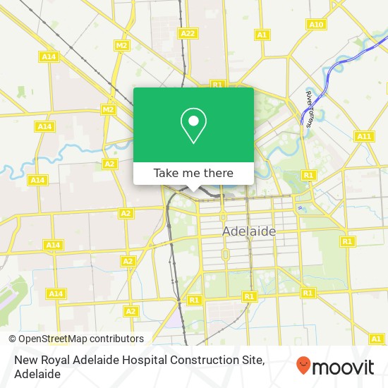 New Royal Adelaide Hospital Construction Site map
