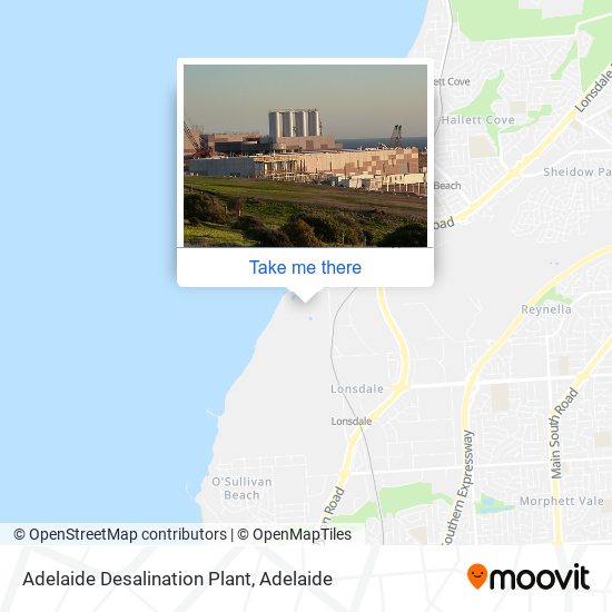 Adelaide Desalination Plant map