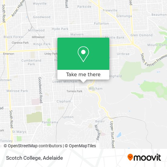 Mapa Scotch College