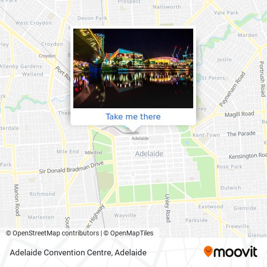 Mapa Adelaide Convention Centre