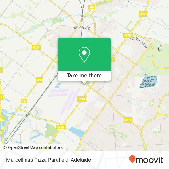 Marcellina's Pizza Parafield map