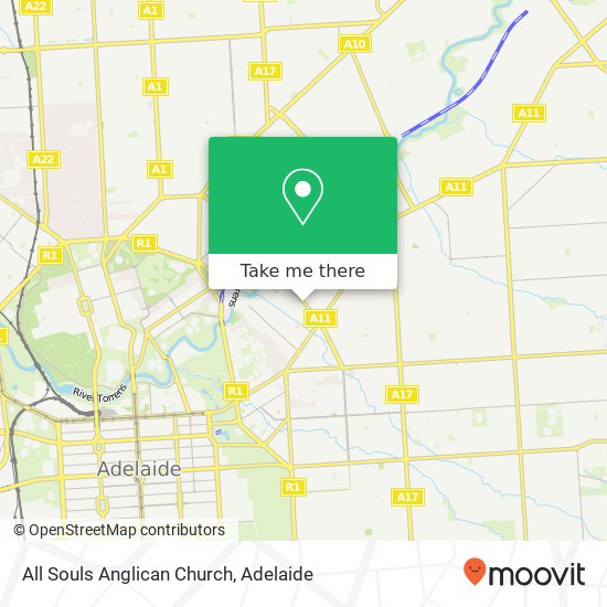 All Souls Anglican Church map