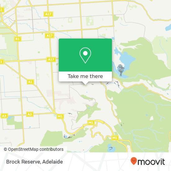 Mapa Brock Reserve