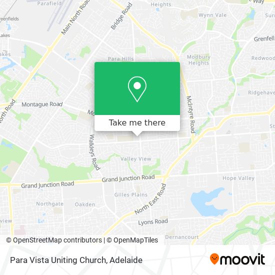 Para Vista Uniting Church map