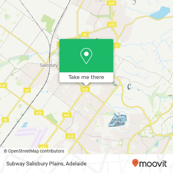 Mapa Subway Salisbury Plains