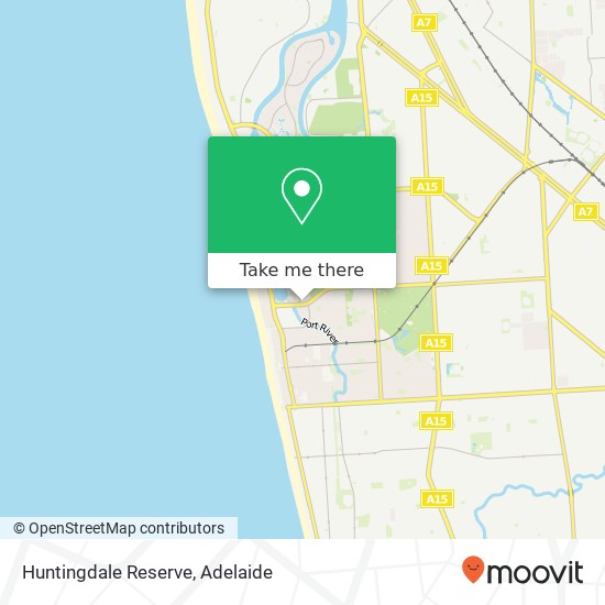 Mapa Huntingdale Reserve