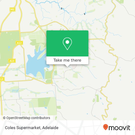 Mapa Coles Supermarket