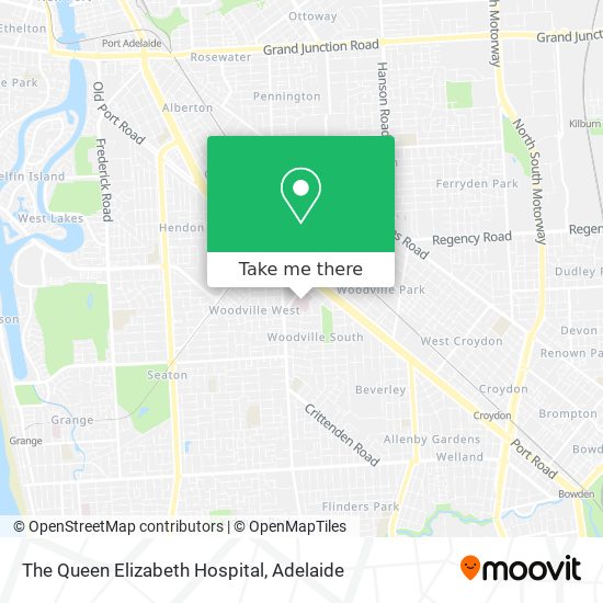 The Queen Elizabeth Hospital map