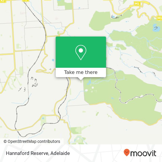 Mapa Hannaford Reserve