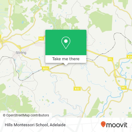 Hills Montessori School map