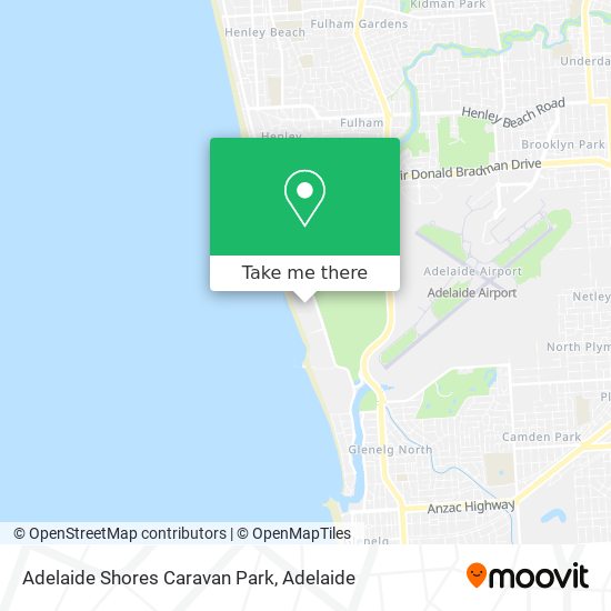 Adelaide Shores Caravan Park map