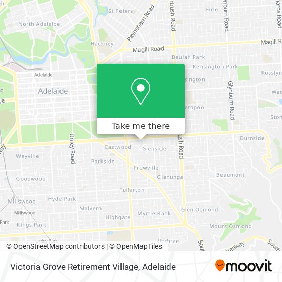 Mapa Victoria Grove Retirement Village