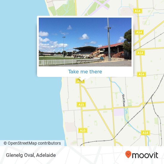 Glenelg Oval map