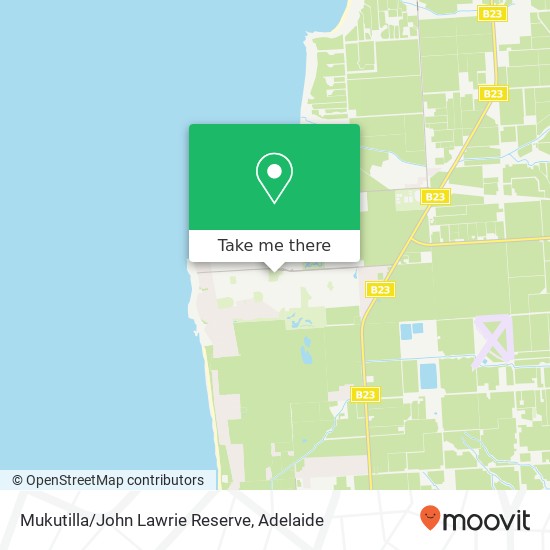 Mapa Mukutilla/John Lawrie Reserve