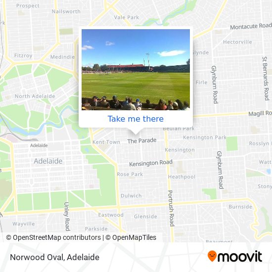 Norwood Oval map