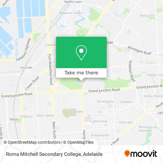 Mapa Roma Mitchell Secondary College