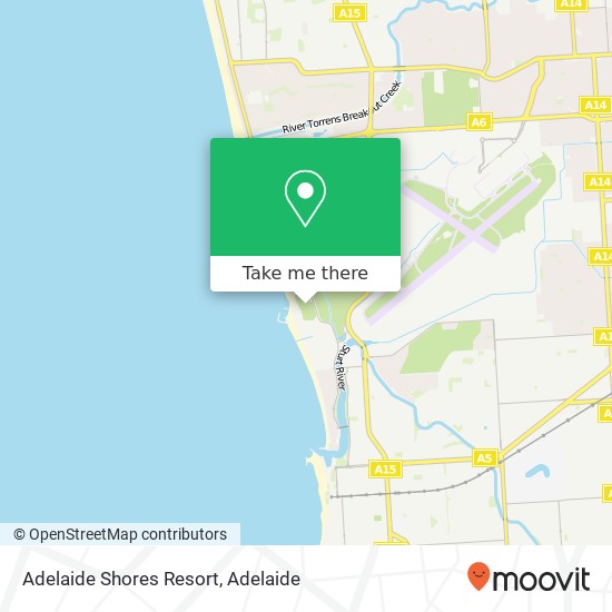 Adelaide Shores Resort map