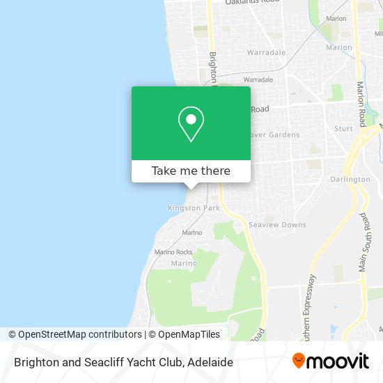 Brighton and Seacliff Yacht Club map