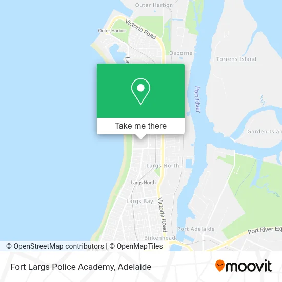 Mapa Fort Largs Police Academy
