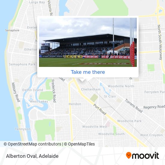 Mapa Alberton Oval