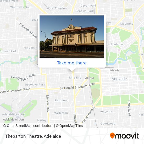 Mapa Thebarton Theatre
