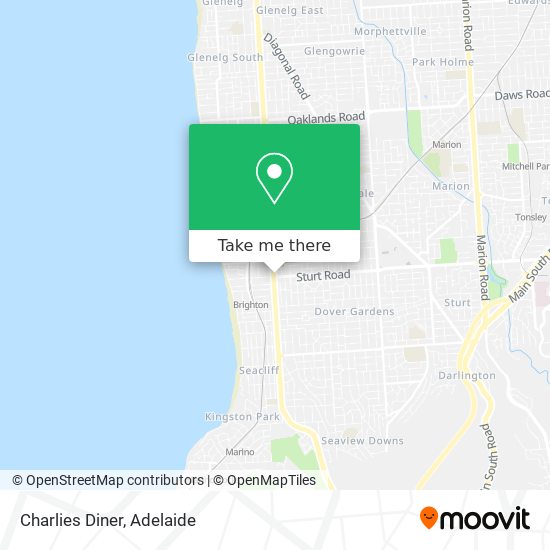 Charlies Diner map