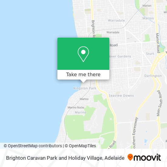 Brighton Caravan Park and Holiday Village map
