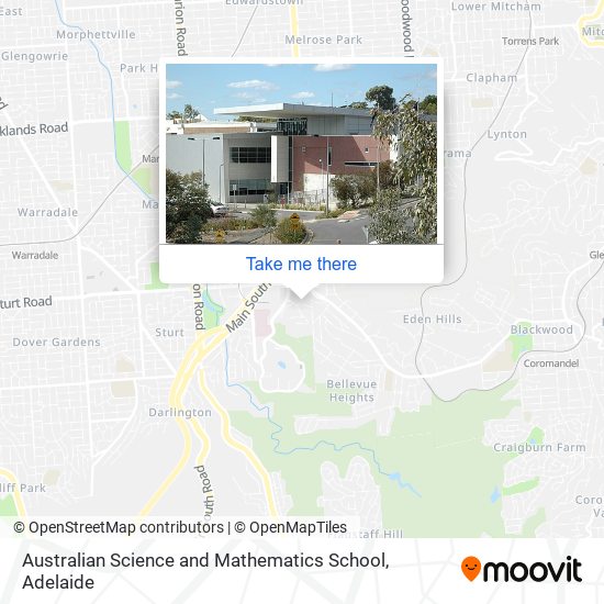 Mapa Australian Science and Mathematics School