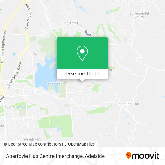 Mapa Aberfoyle Hub Centre Interchange