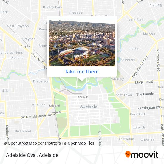 Mapa Adelaide Oval