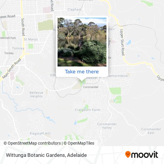 Wittunga Botanic Gardens map