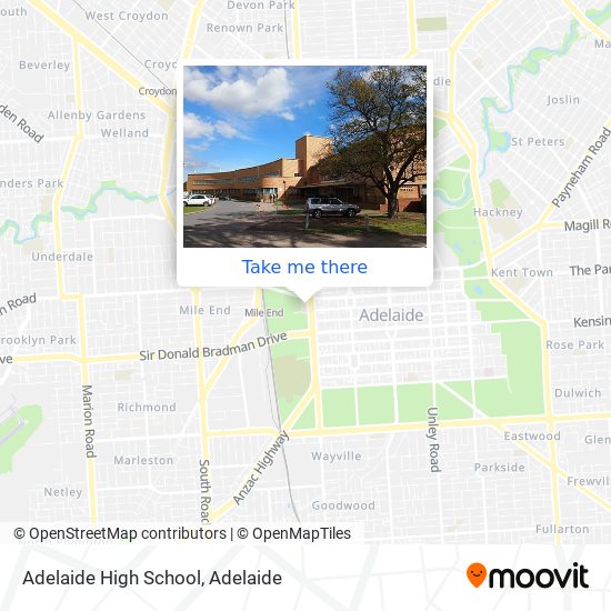 Adelaide High School map