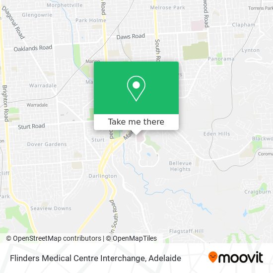 Flinders Medical Centre Interchange map