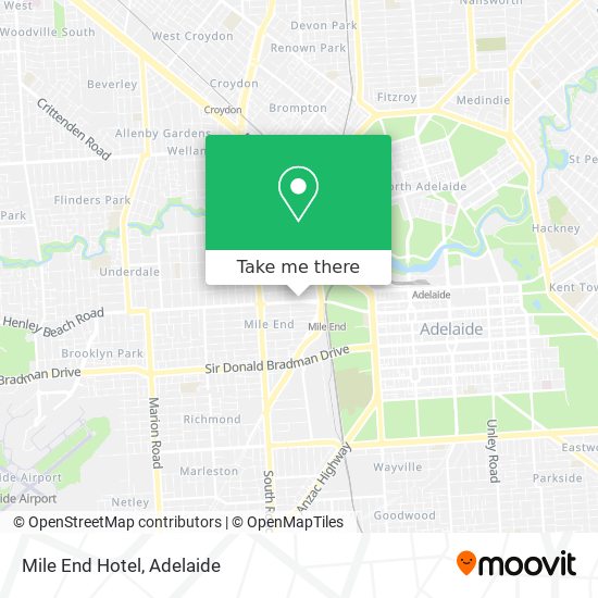 Mile End Hotel map
