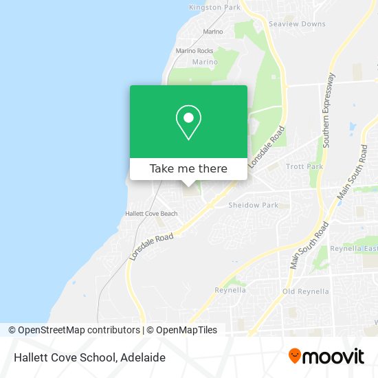 Mapa Hallett Cove School