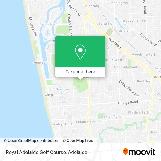 Mapa Royal Adelaide Golf Course
