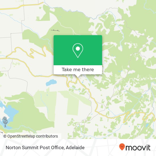 Norton Summit Post Office map