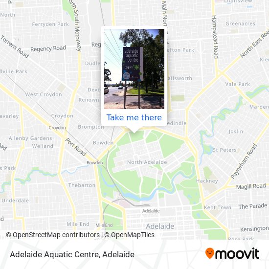 Mapa Adelaide Aquatic Centre