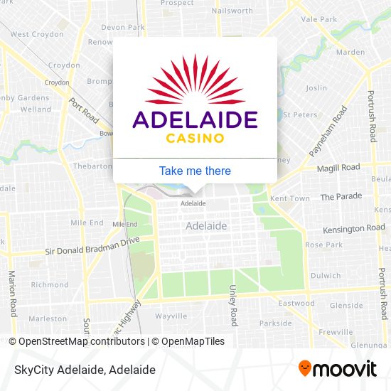 Mapa SkyCity Adelaide