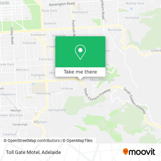 Mapa Toll Gate Motel